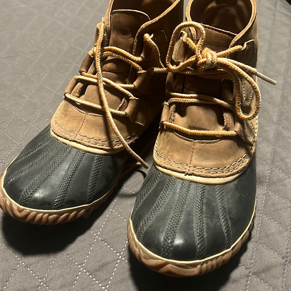 Womens Sorel Duck Ankle Booties